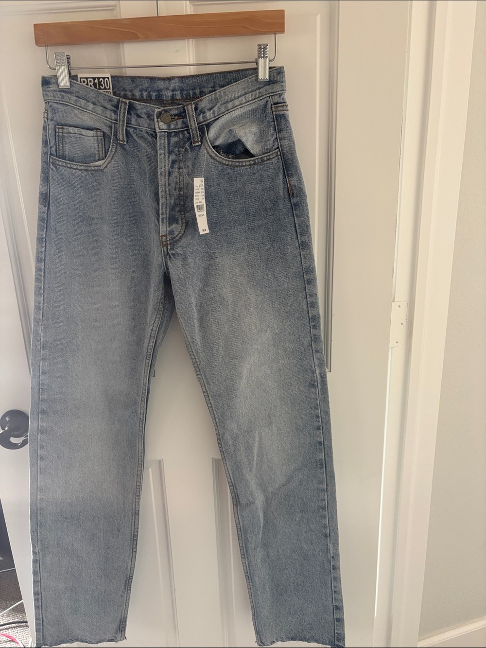 PacSun Straight Leg Light Blue Washed Jeans